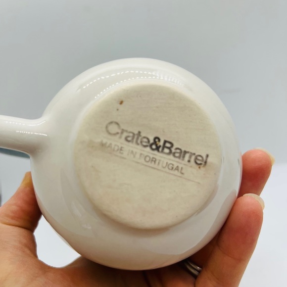 Crate & Barrel Stoneware Caspian Blue Mug Set of 2 - Picture 8 of 9